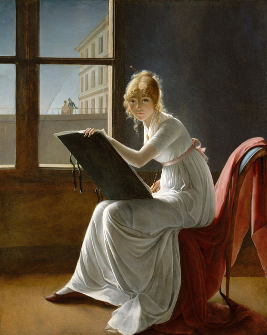 Dessin de jeune femme | Marie-Denise Villers | 1801 