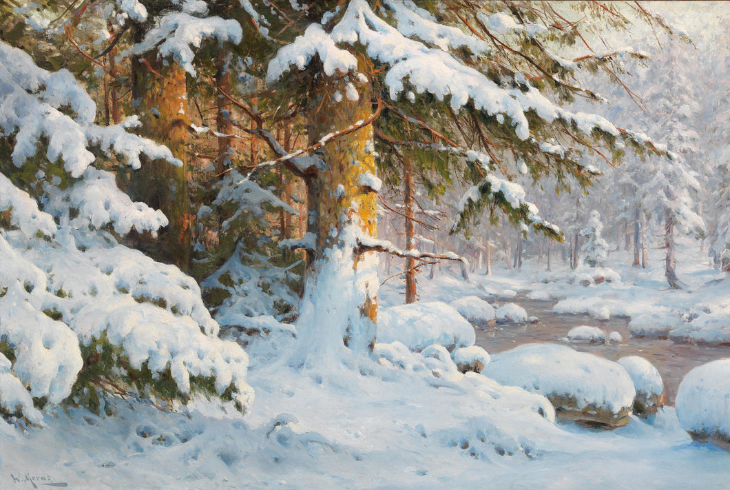 Winter in the Forest | Walter Moras | 19th Century