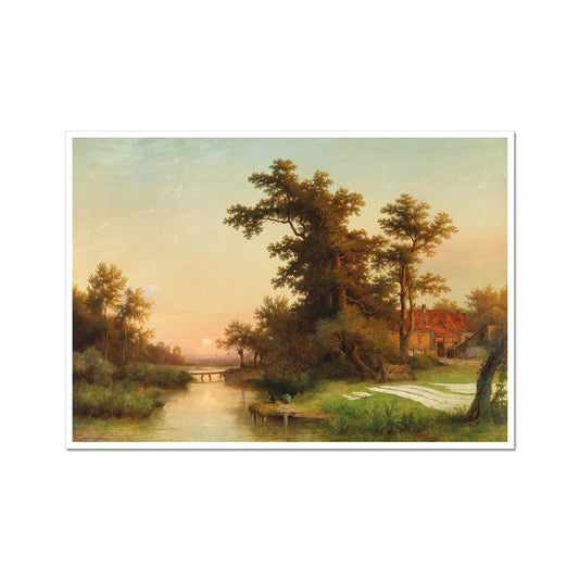 Abendliche Flusslandschaft | Edmund Koken | 1872