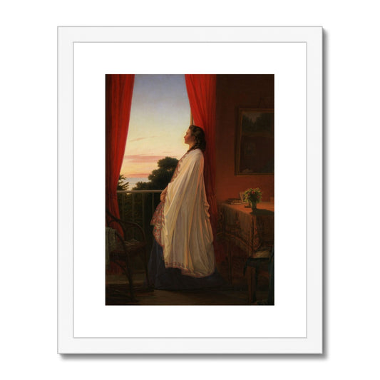 Young Lady Looking at the Summer Night | Jørgen Walentin Sonne | 1865