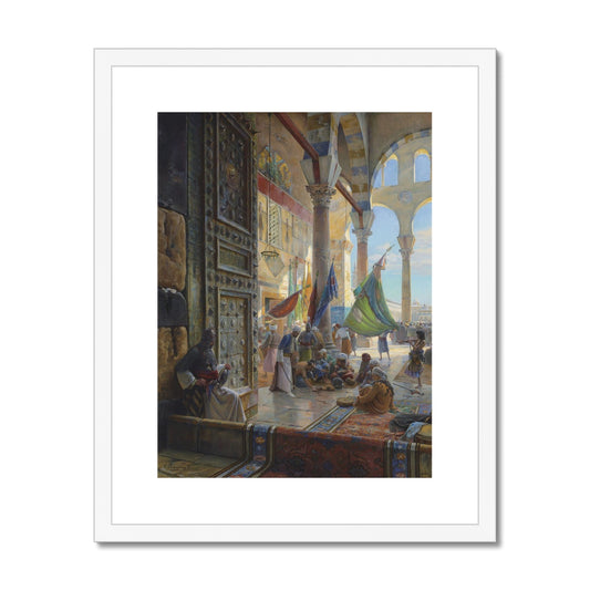 Forecourt of the Umayyad Mosque, Damascus | Gustav Bauernfeind | 1890