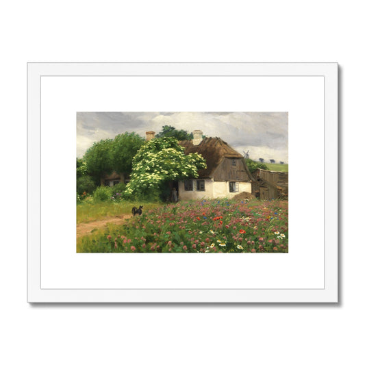 Ferme avec fleurs des champs | HA Brendekilde | 1909