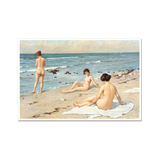 Fête sur la plage avec baigneuses | Paul Gustav Fischer | XXe siècle