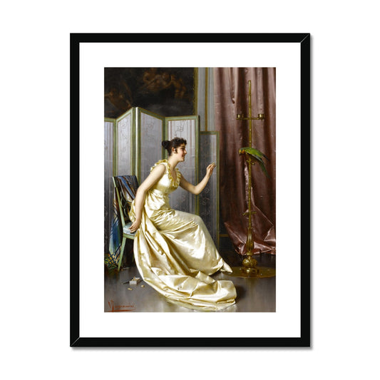 Nourrir le perroquet | Vittorio Reggianini | XIXe siècle