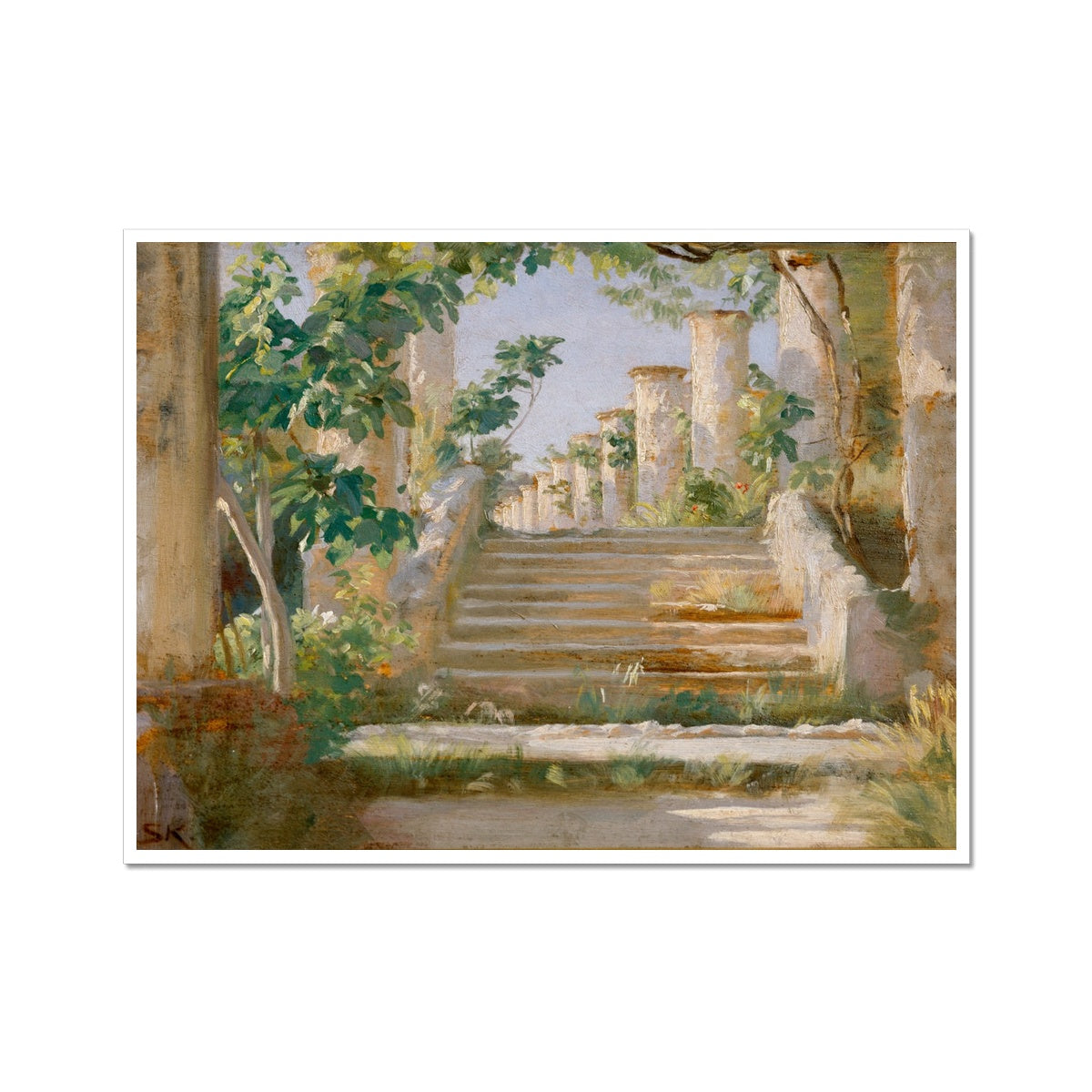 Loggia in Ravello by Peder Severin Krøyer | Buy Fine Art Prints Online –  Peaceful Artworks